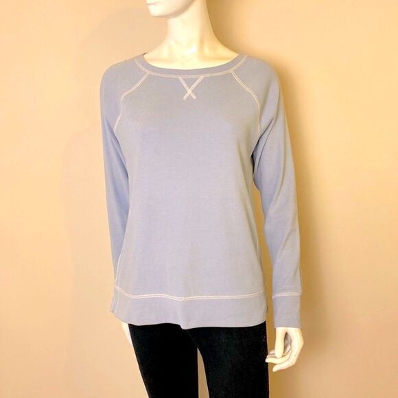 Eddie Bauer Top Long Sleeve Blue Size Small NWOT - Picture 1 of 6